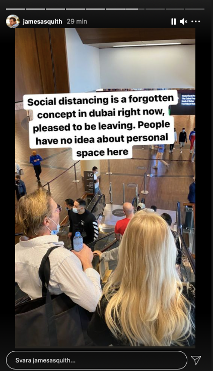 Bild från Instagram med två personer, tagen bakifrån och  personerna är väldigt lika Isabella Löwengrip och Paul Sundvik