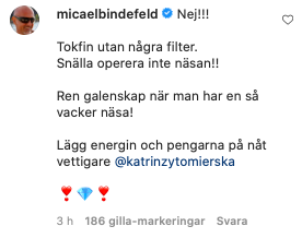 Micael Bindefeld säger NEJ!