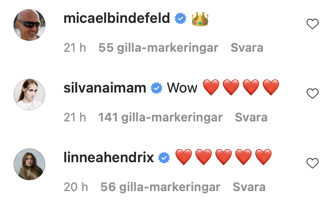 Micael Bindefeldt, Silvana Imam, Linnea Henriksson