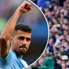 Rodri och Pep Guardiola.