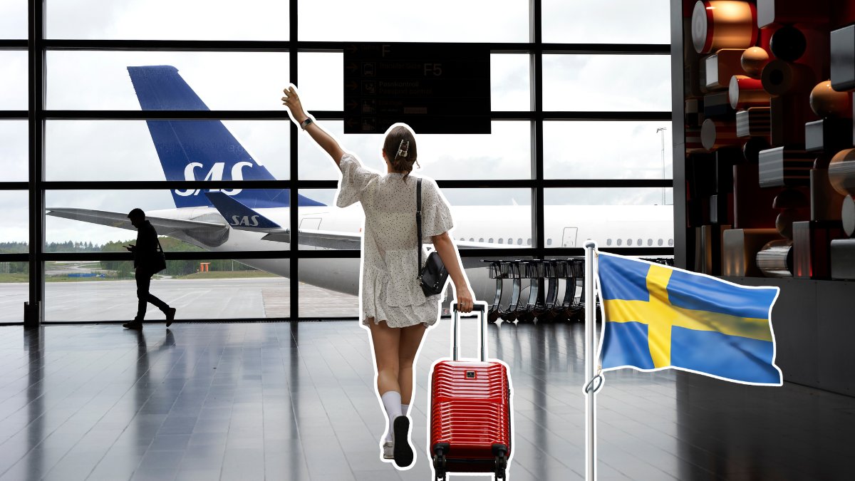 Flaga, flygplan, flygplats