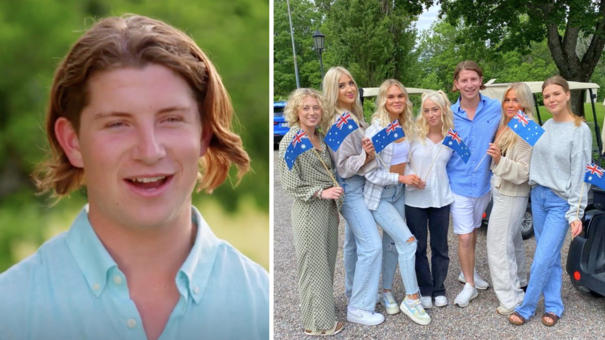 Bonde söker fru-profilem Matthew Haggerty har blivit kvar på svensk mark efter programmet
