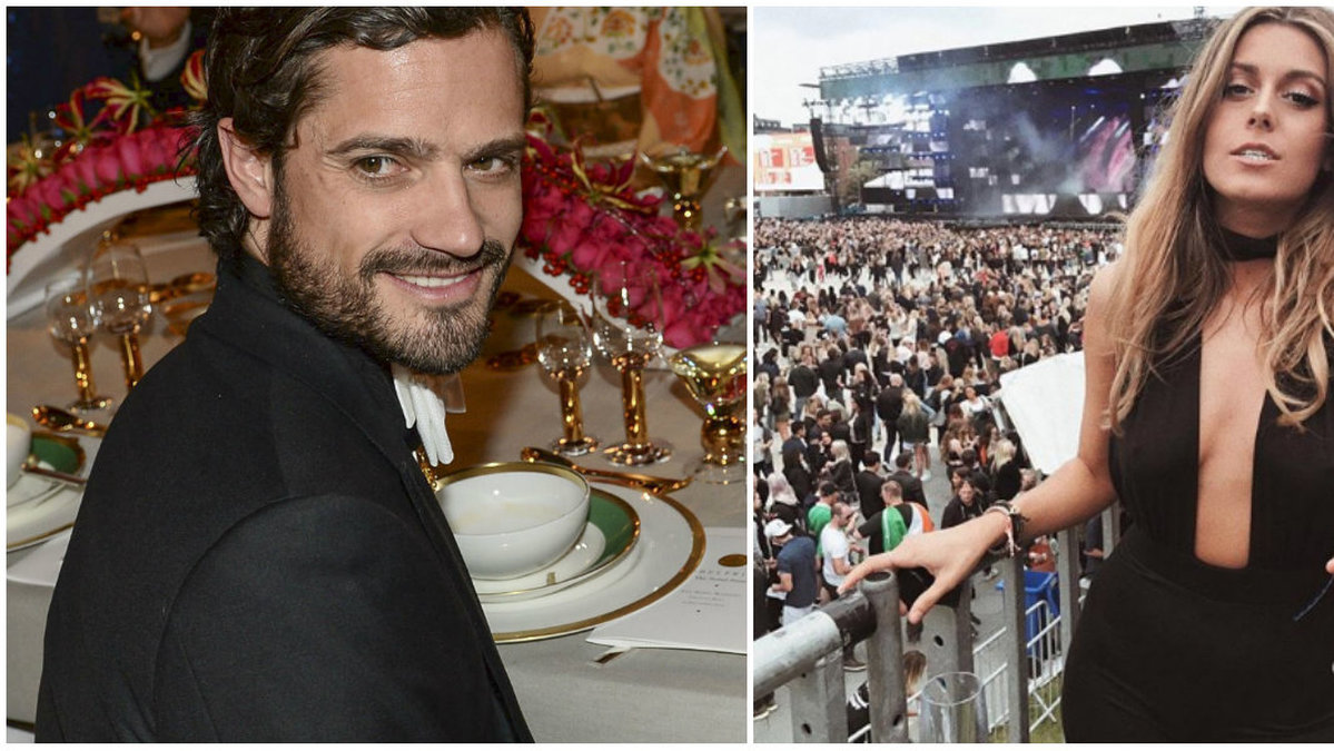 Prins Carl Philip och Bianca Ingrosso.