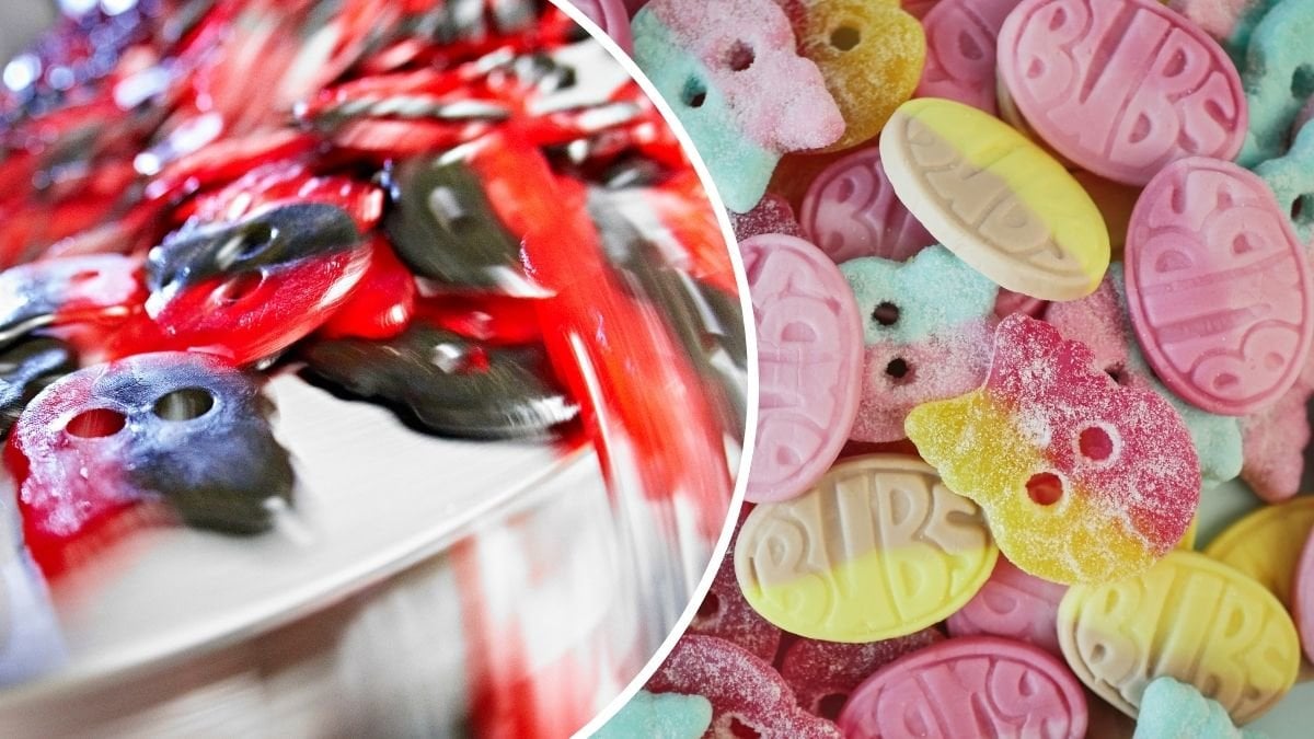 Bilder på Bubs godis.