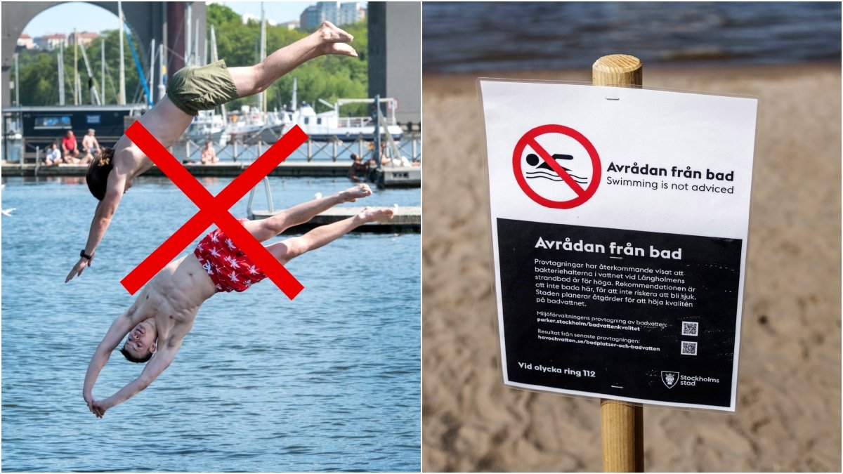 18 av Sveriges större badplatser har underkänt vatten.