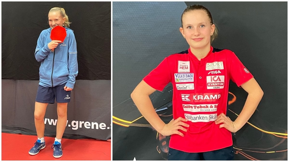 Siri Benjegård är en lovande bordtennistalang.
