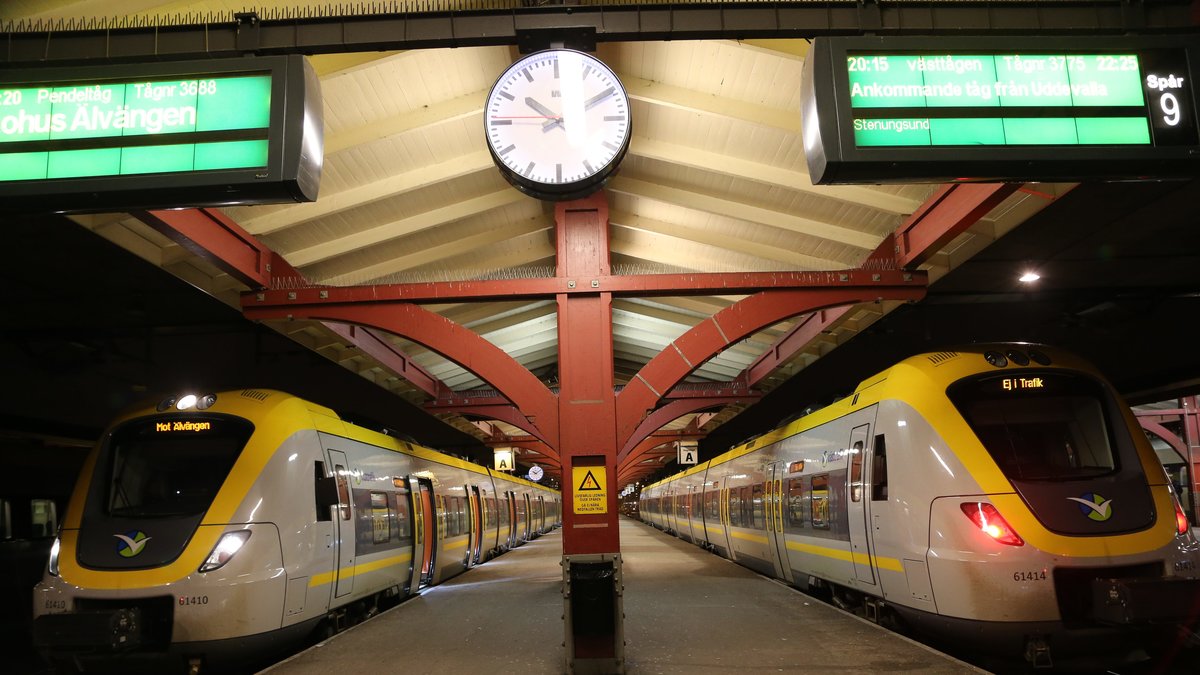 Tågstoppet inträffade under onsdagsmorgonen.
