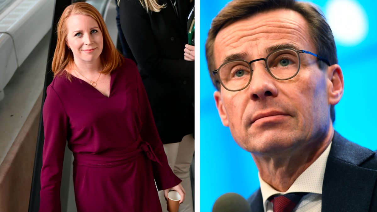 Annie Lööf och Ulf Kristersson. Kollage. 
