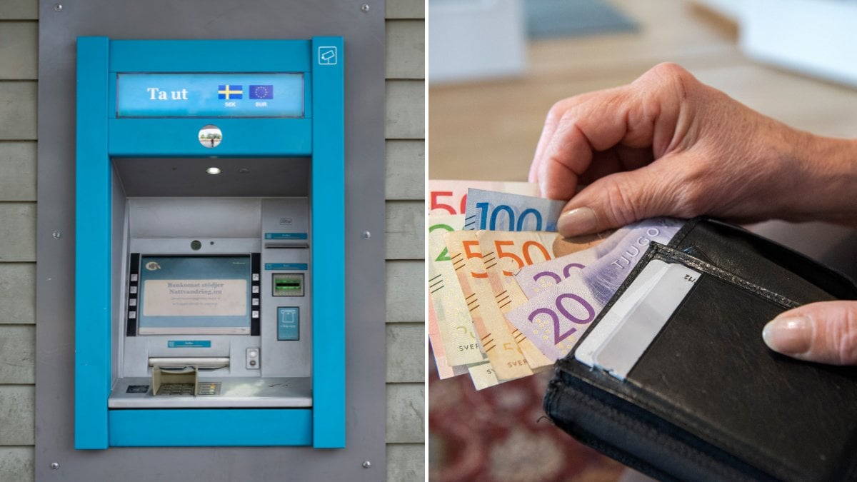 Bankomat, pengar