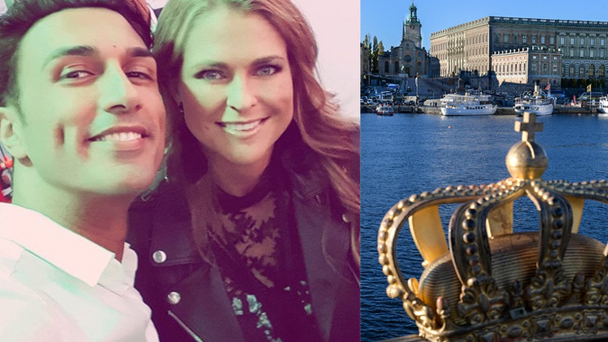 Prinsessan Madeleine och den dömda knarkbrottslingen Farzan Athari.