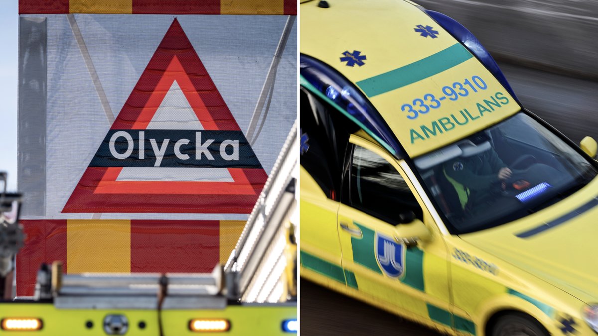 En man skadades allvarligt i en trafikolycka i Kävlinge på torsdagen.