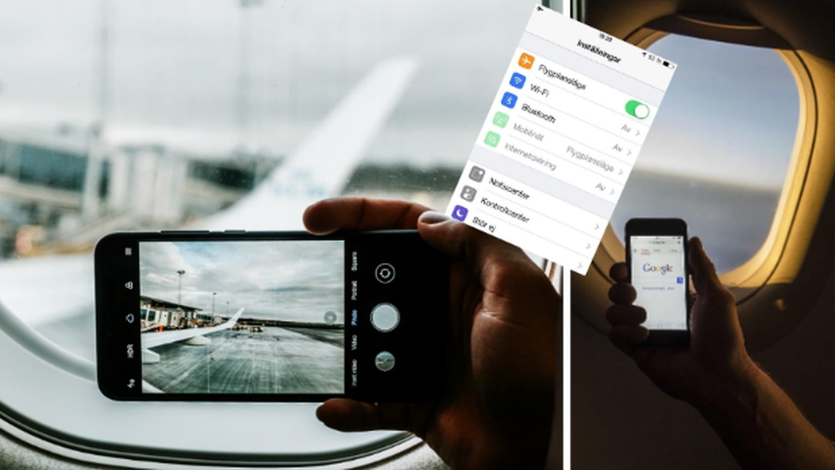 Telefon, Flygplan