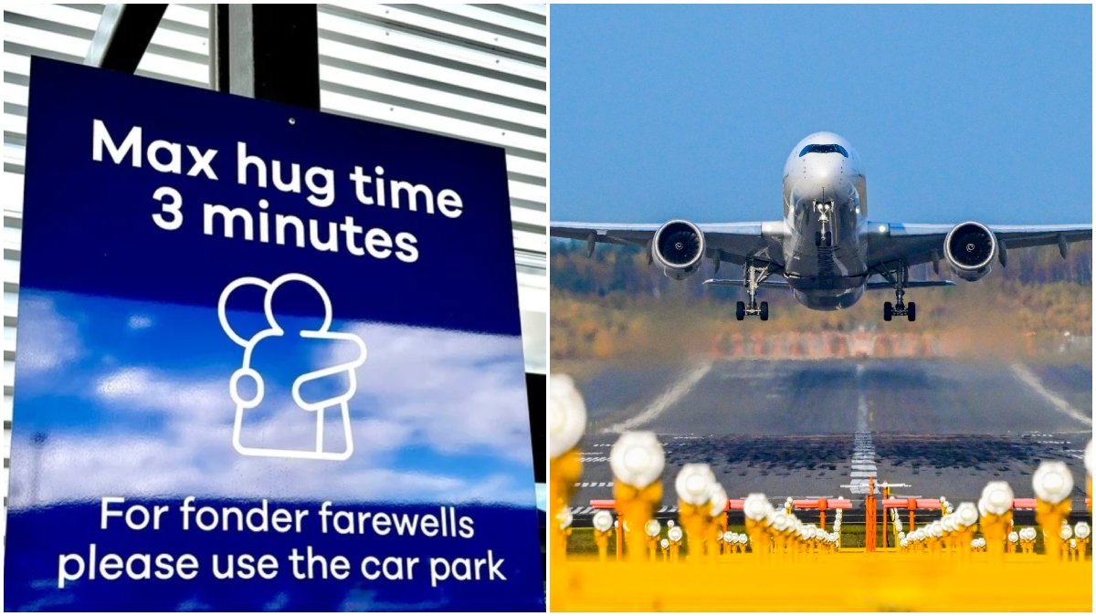För att inte riskera köbildning inför nu en flygplats en kramgräns.
