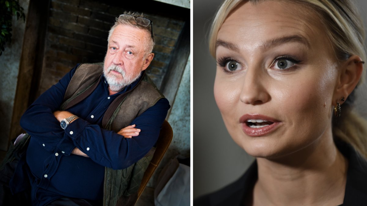 Leif GW Persson och Ebba Busch.