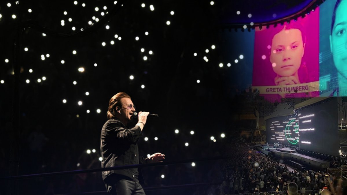 Bandet hyllade flera personer under konserten i Auckland.