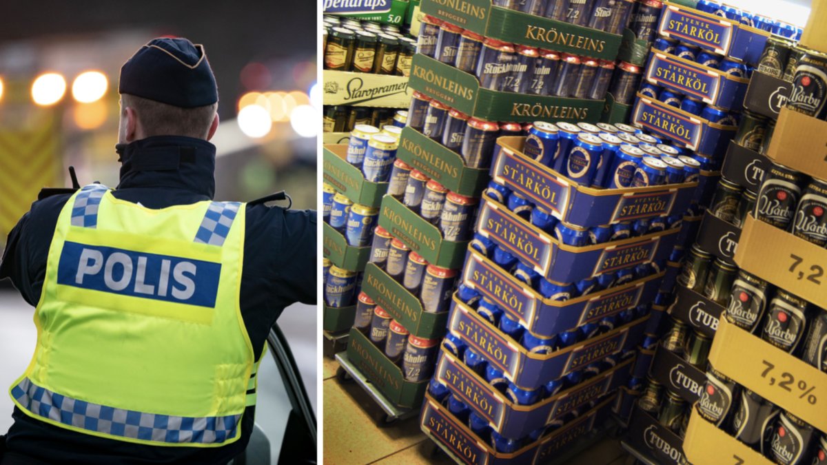 Man stoppades med 2640 ölburkar i bilen – hade ingen förklaring