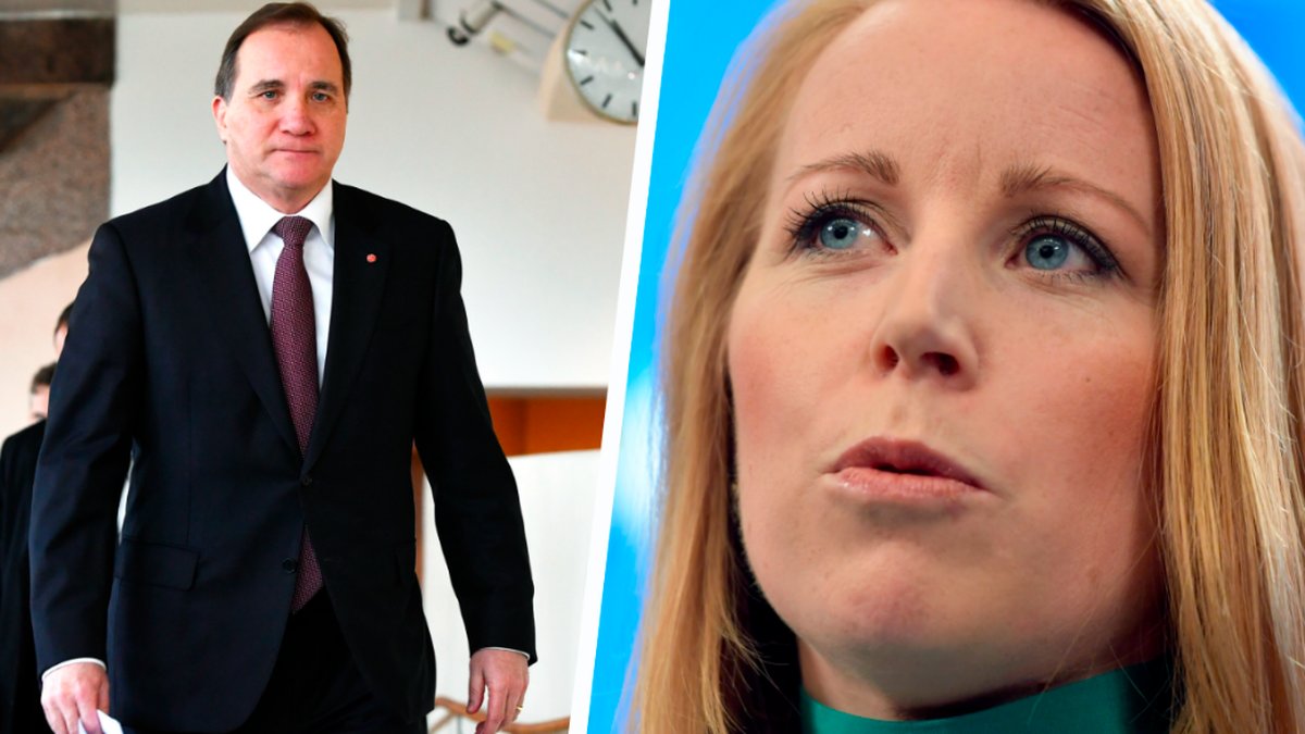 Stefan Löfven och Annie Lööf.  Kollage. 