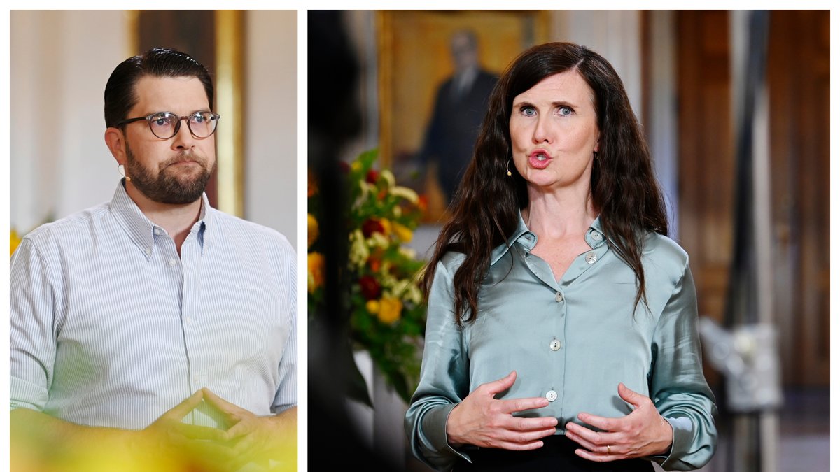 Märta Stenevi (MP) ifrågasätter samarbetet mellan de borgerliga partierna och Sverigedemokraterna.