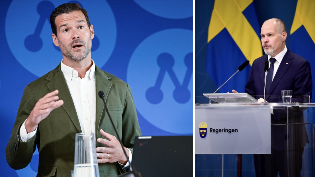 Johan Forssell och Morgan Johansson.