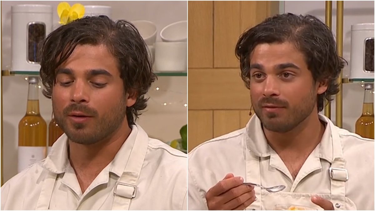 Dante Zia hade en tuff dag på jobbet i Nyhetsmorgon. 