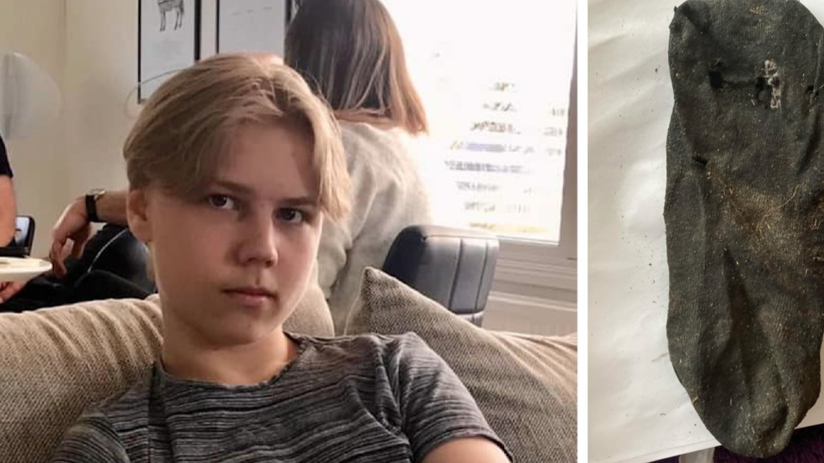 Strumpan som hittades i skogen var Mattias.