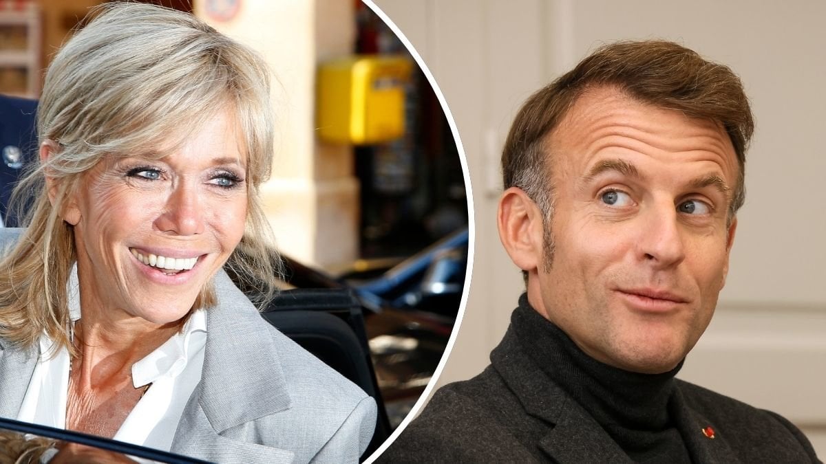 Frankrikes president Emmanuel Macron och frun Brigitte Macron.