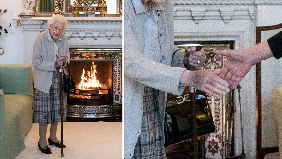 Drottning Elizabeth II:s lila hand väckte uppmärksamhet innan hennes död.