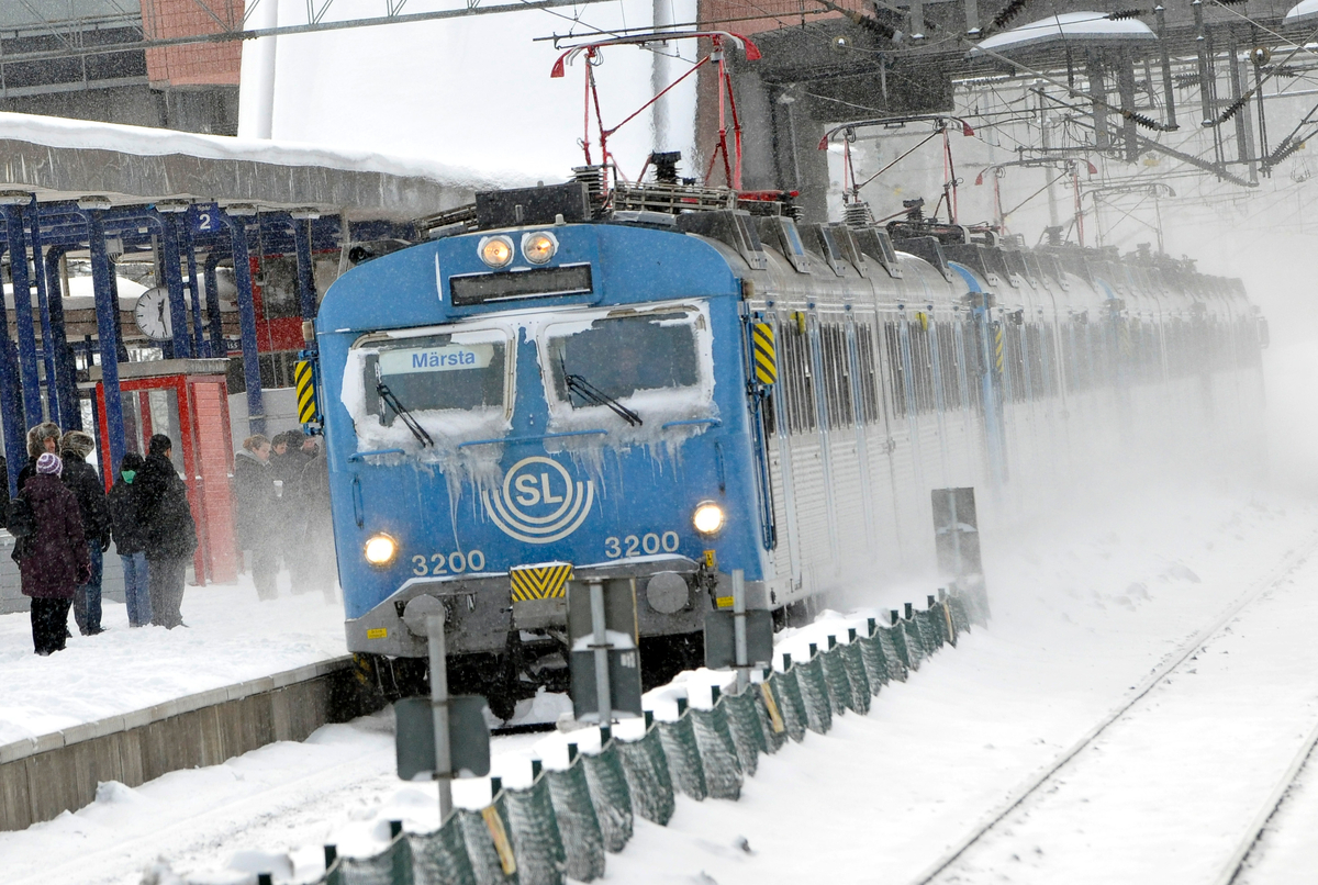 Tåg och snö är ingen bra kombination