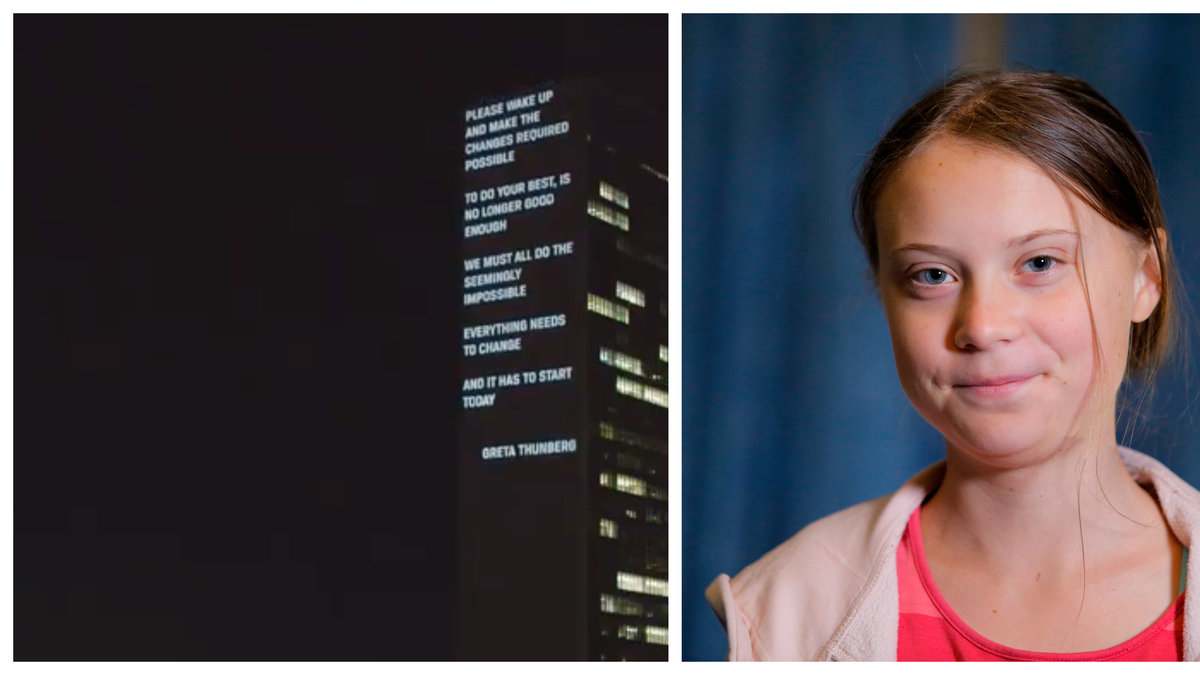 Greta Thunbergs ord lyste upp FN-skrapan.