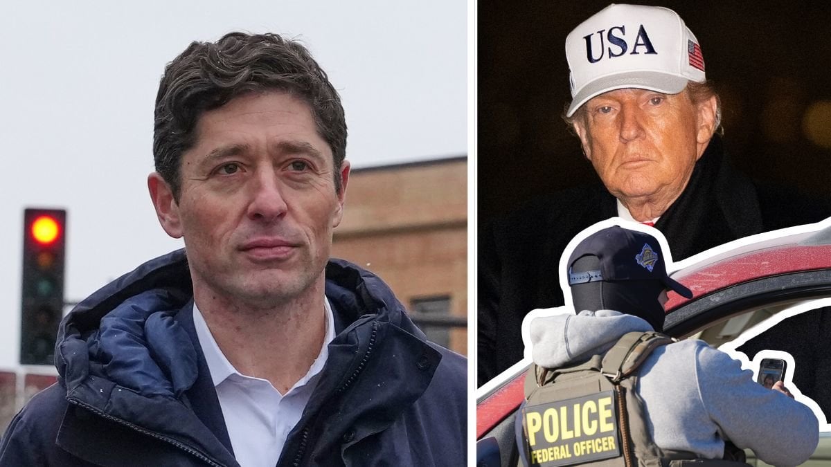 Jacob Frey, ICE-agent och Donald Trump.
