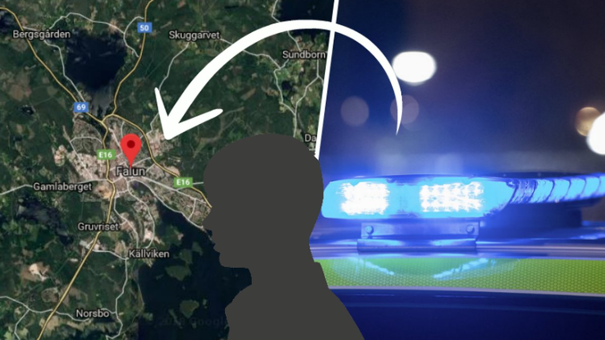 Falun, polisljus