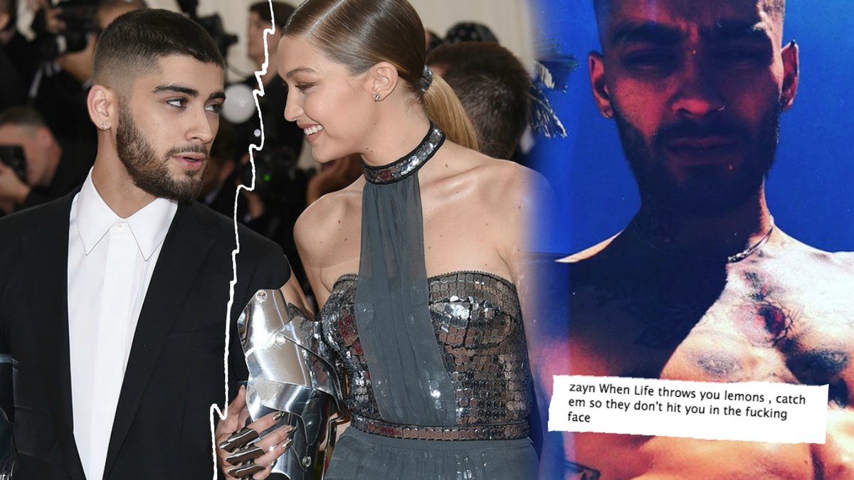 Zayn Malik skriver bittert på Instagram