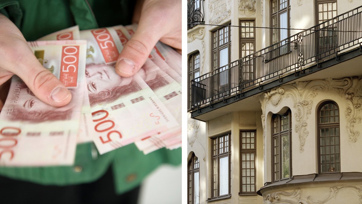 Ett par får tillbaka rekordsumma efter att ha betalat ockerhyra. Genrebilder.