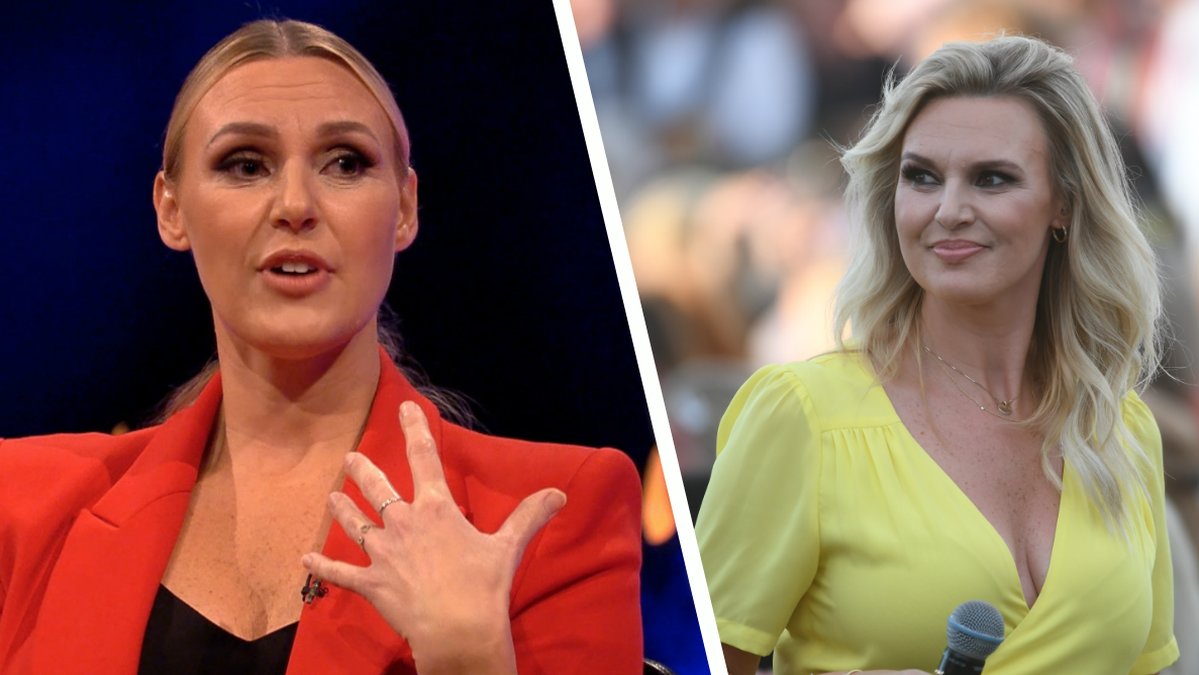 Sanna Nielsen berättar om sin sjukdomsattack i Skavlan