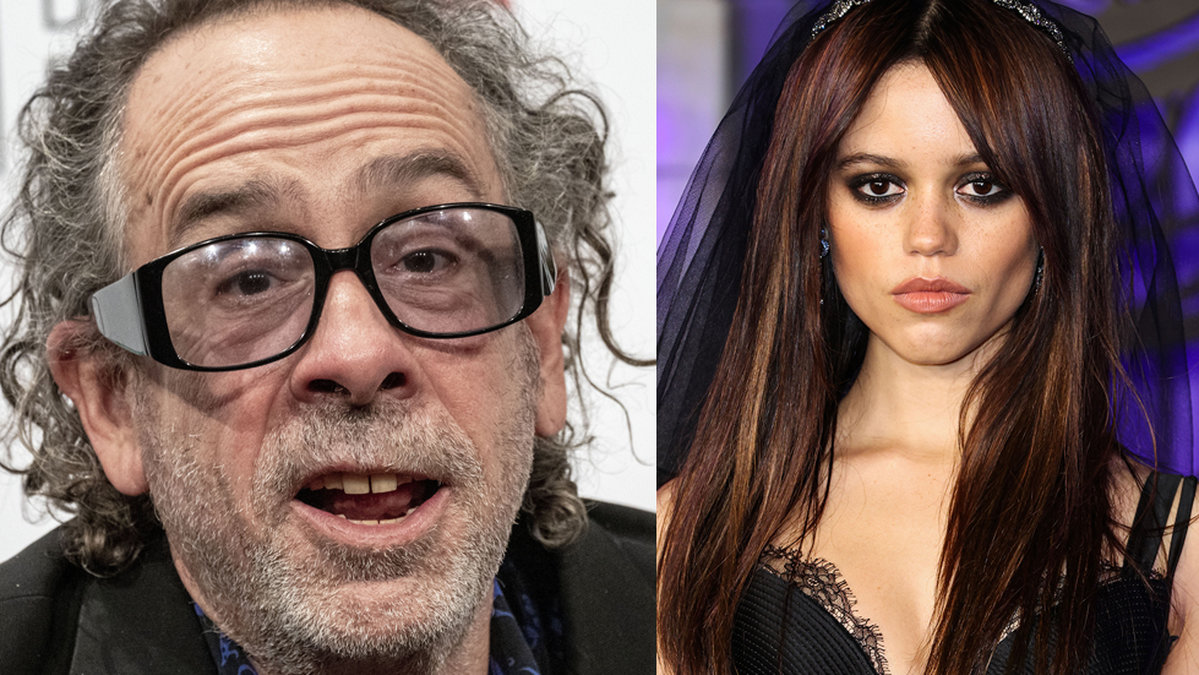 Tim Burton och Jenna Ortega