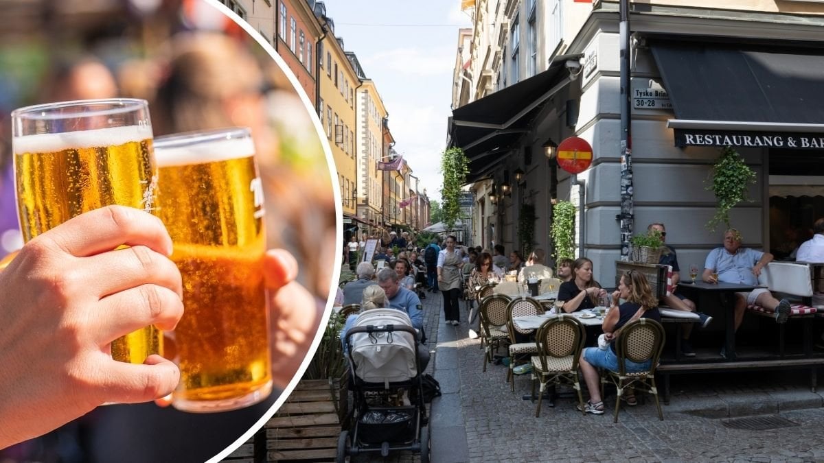 öl, uteservering