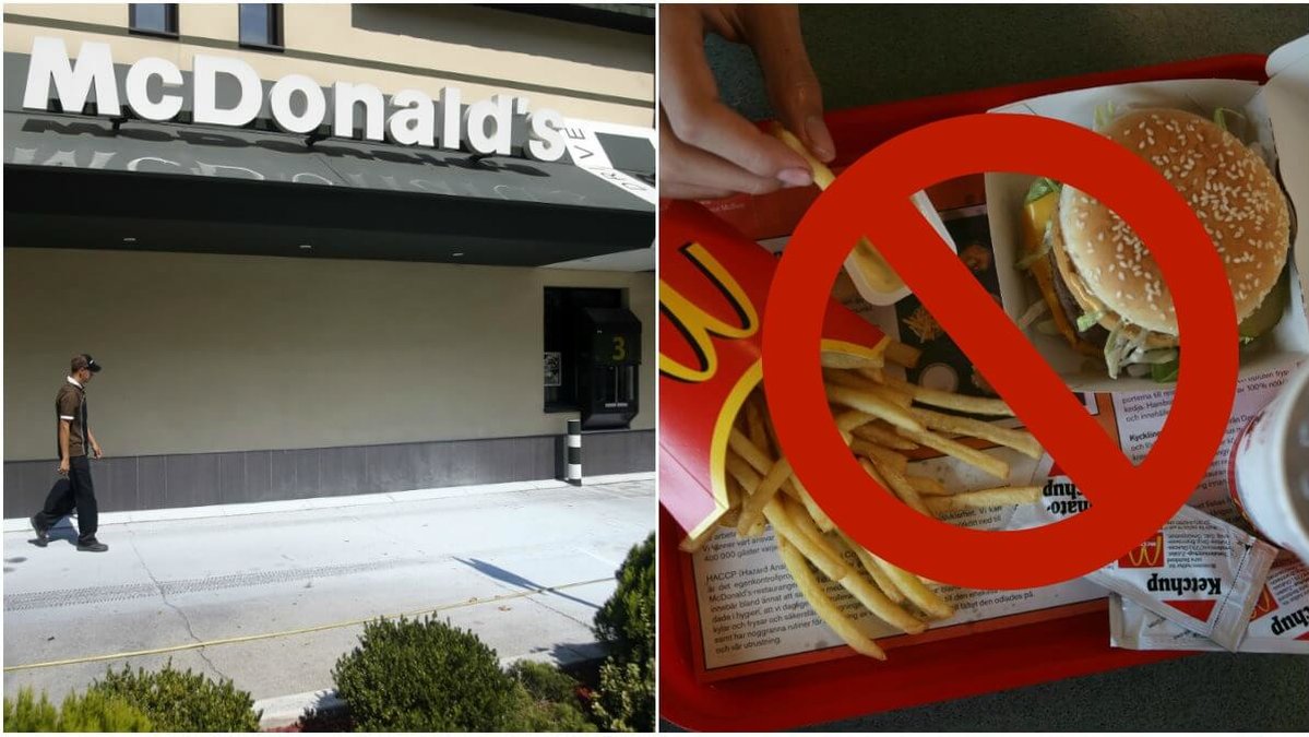 McDonalds hamburgare och pommers