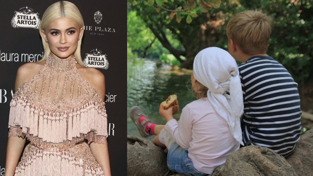 Kylie Jenner och två syskon