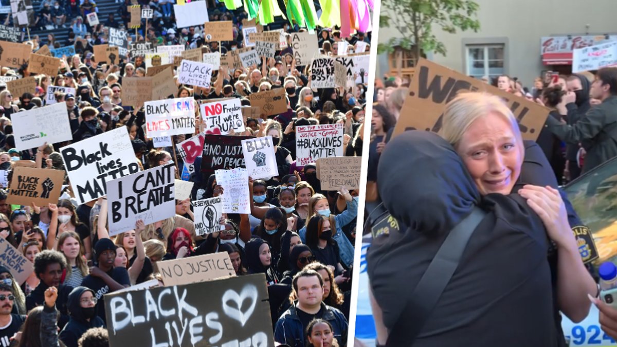 Black Lives Matter-demonstration i Stockholm
