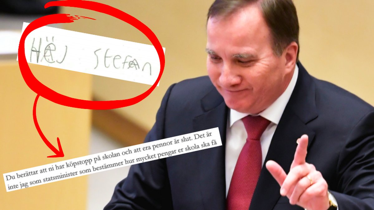 Stefan Löfven svarar 10-åring som ber om hjälp