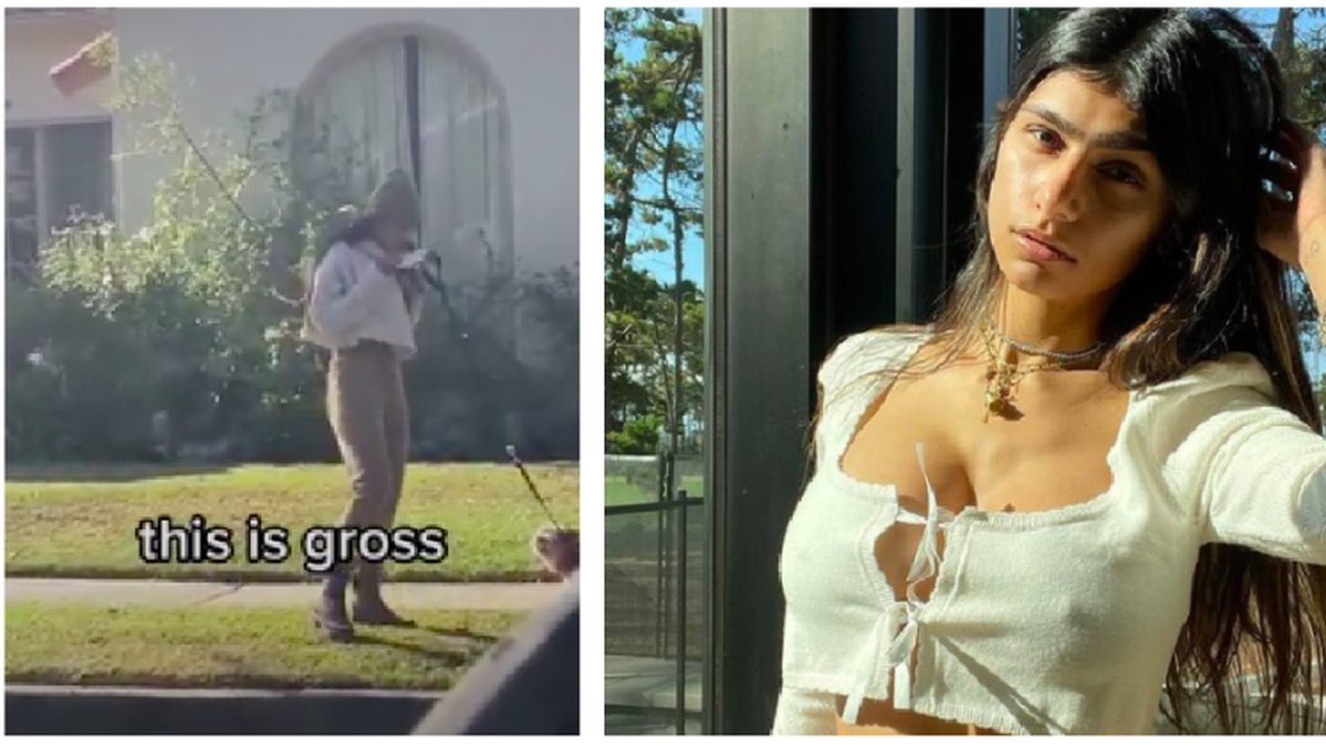 Mia Khalifa fångades på kamera när hon gjorde någonting väldigt äckligt...