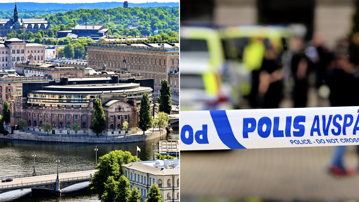 En död person har hittats i vattnet vid riksdagshuset. 