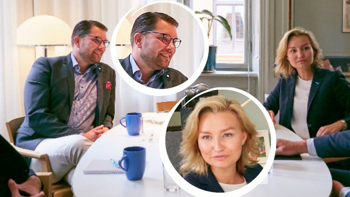 Ebba Busch Thor och Jimmie Åkesson äter lunch tillsammans