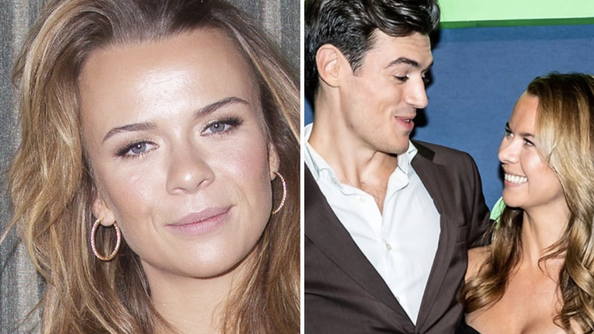 Stark vänskap? Eller kärlek i luften? Här myser Margaux Dietz till det med skådespelaren.