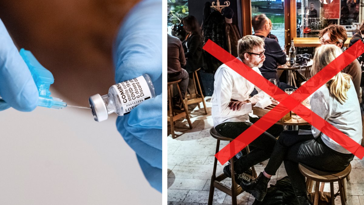Ovaccinerade rekommenderas att inte gå på krogen.