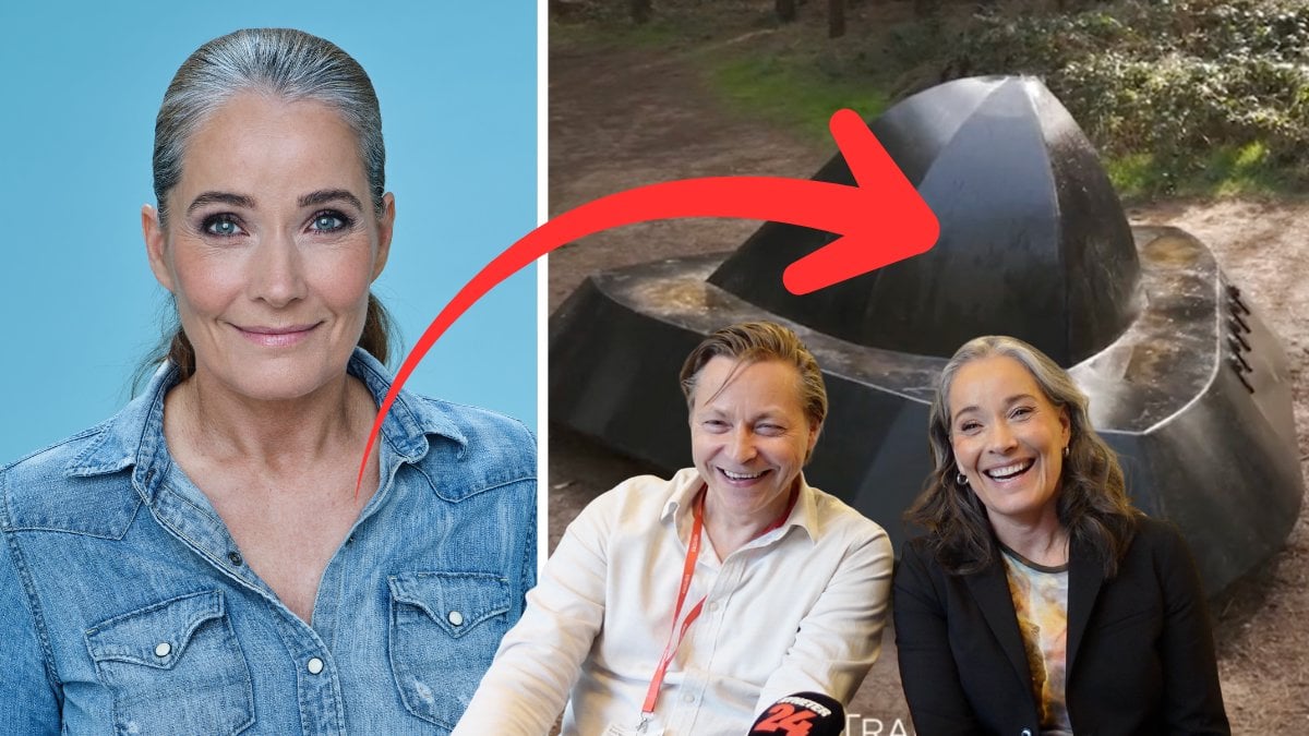 Agneta Sjödin och Emil Marczak, bild från Rendlesham Forest. 