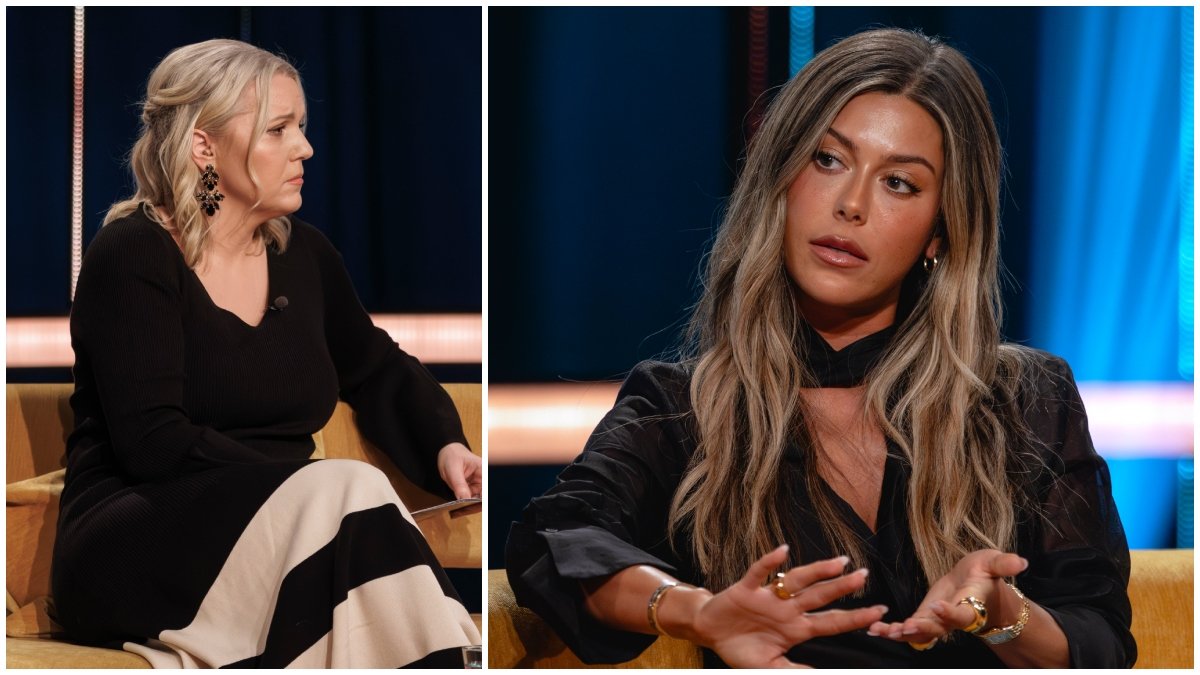Bianca Ingrosso gästade Carina Bergfeldt i SVT.