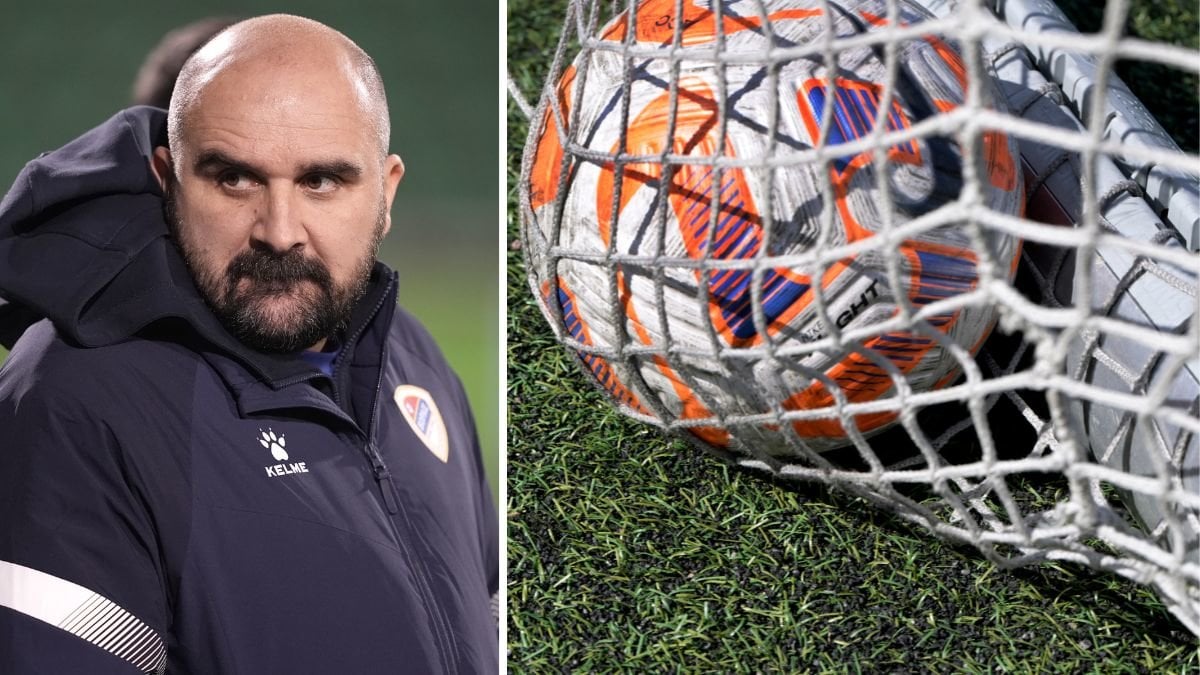 Mladen Zizovic och en fotboll.