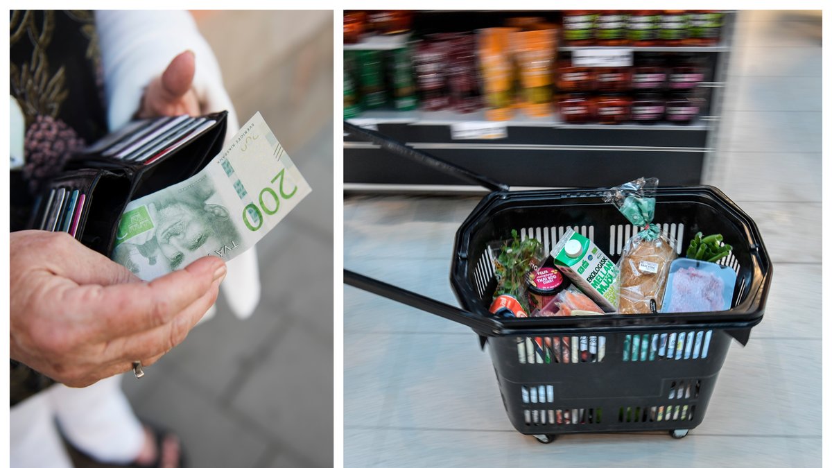 Maten har blivit dyrare under inflationen.