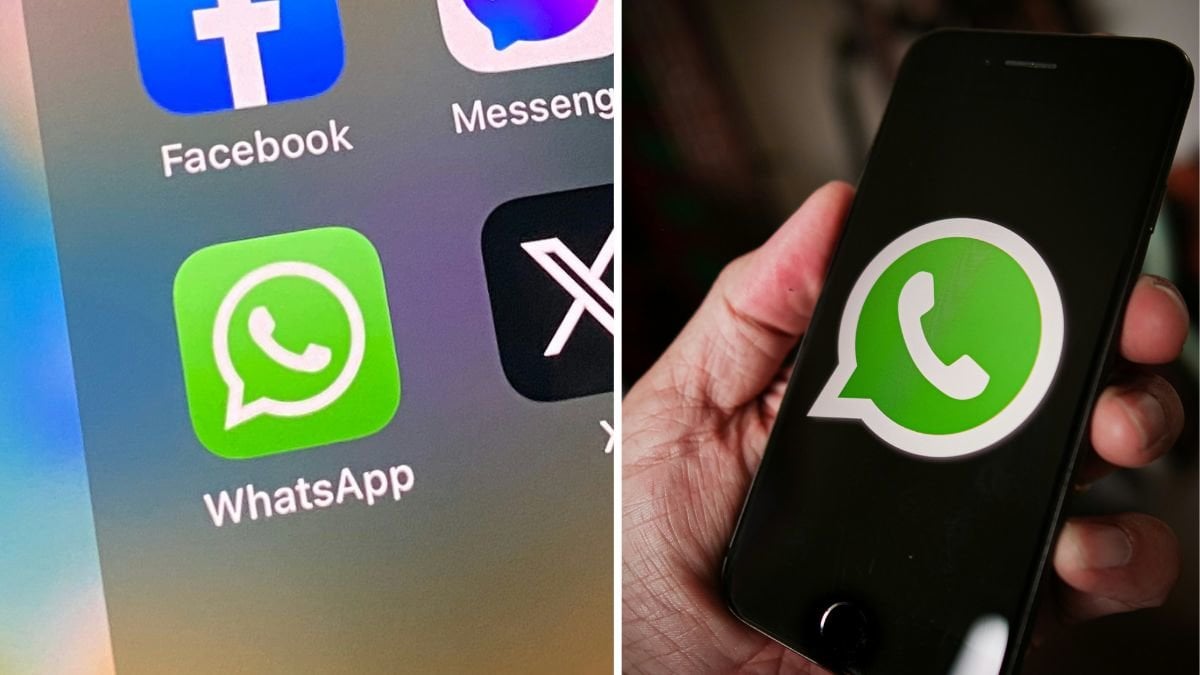 Whatsapp-logotypen på mobiltelefoner.